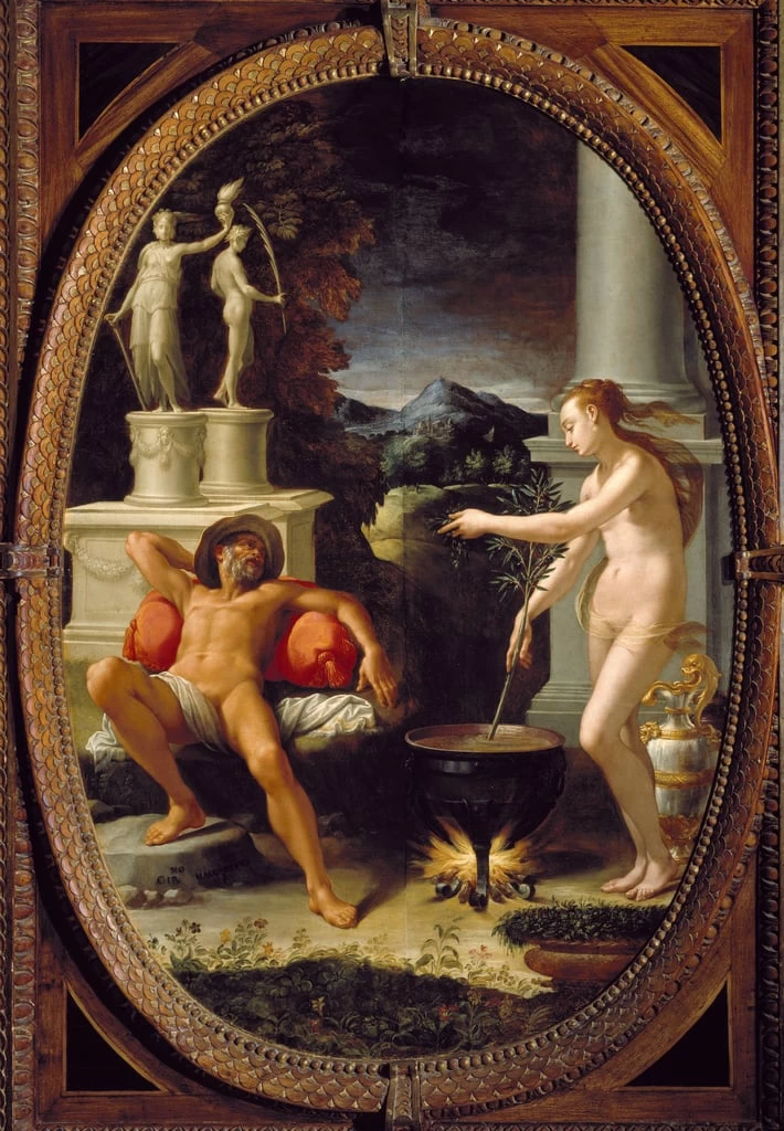 Medee ringiovanisce Eson, padre di Jason - Palazzo Vecchio, Firenze